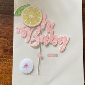 Oh baby cake topper 🍋